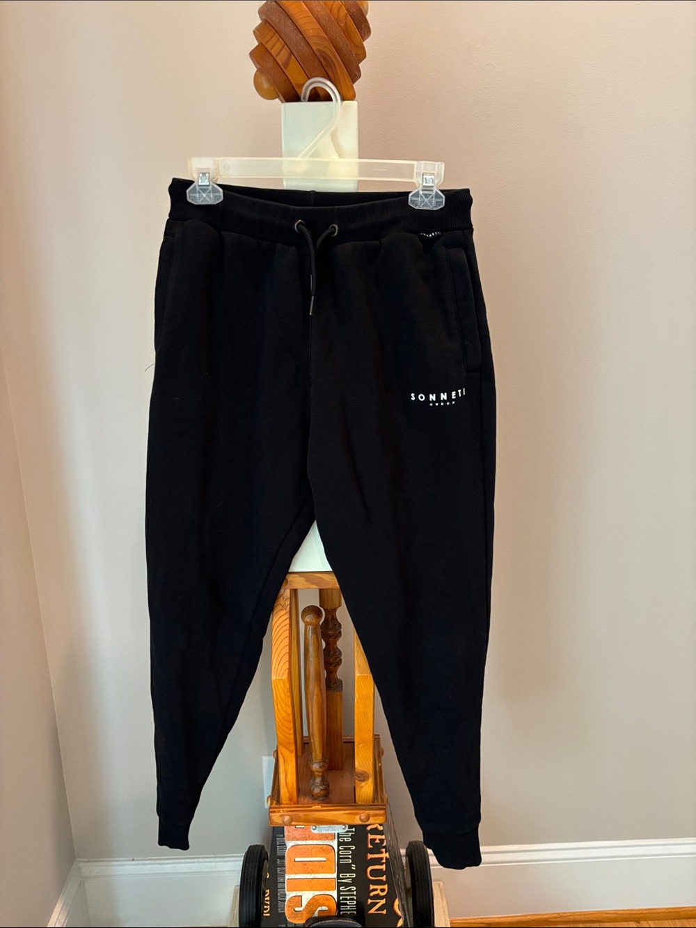 Men's Black Drawstring Joggers